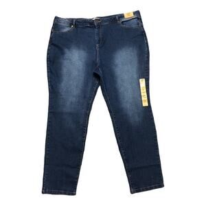 Blue Route 66‎ Womens Size 36" Denim Stretch Jeans Slim Fit Skinny Stretchy NWT